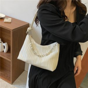 Fashion fold inclined shoulder bag single sling bags